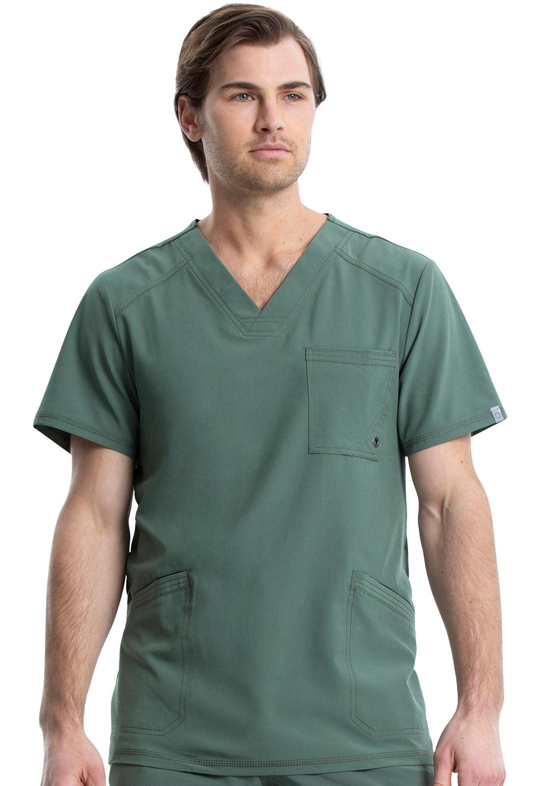 Infinity Men V Neck Scrub Top CK900A - 21Bmedical