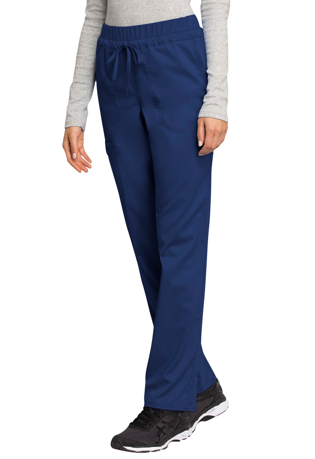Mid Rise Tapered Leg Drawstring Pant WW105P