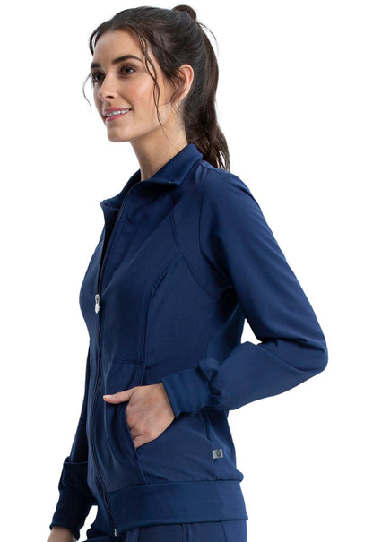 Infinity Womens Zip Front Jacket 2391A - 21Bmedical