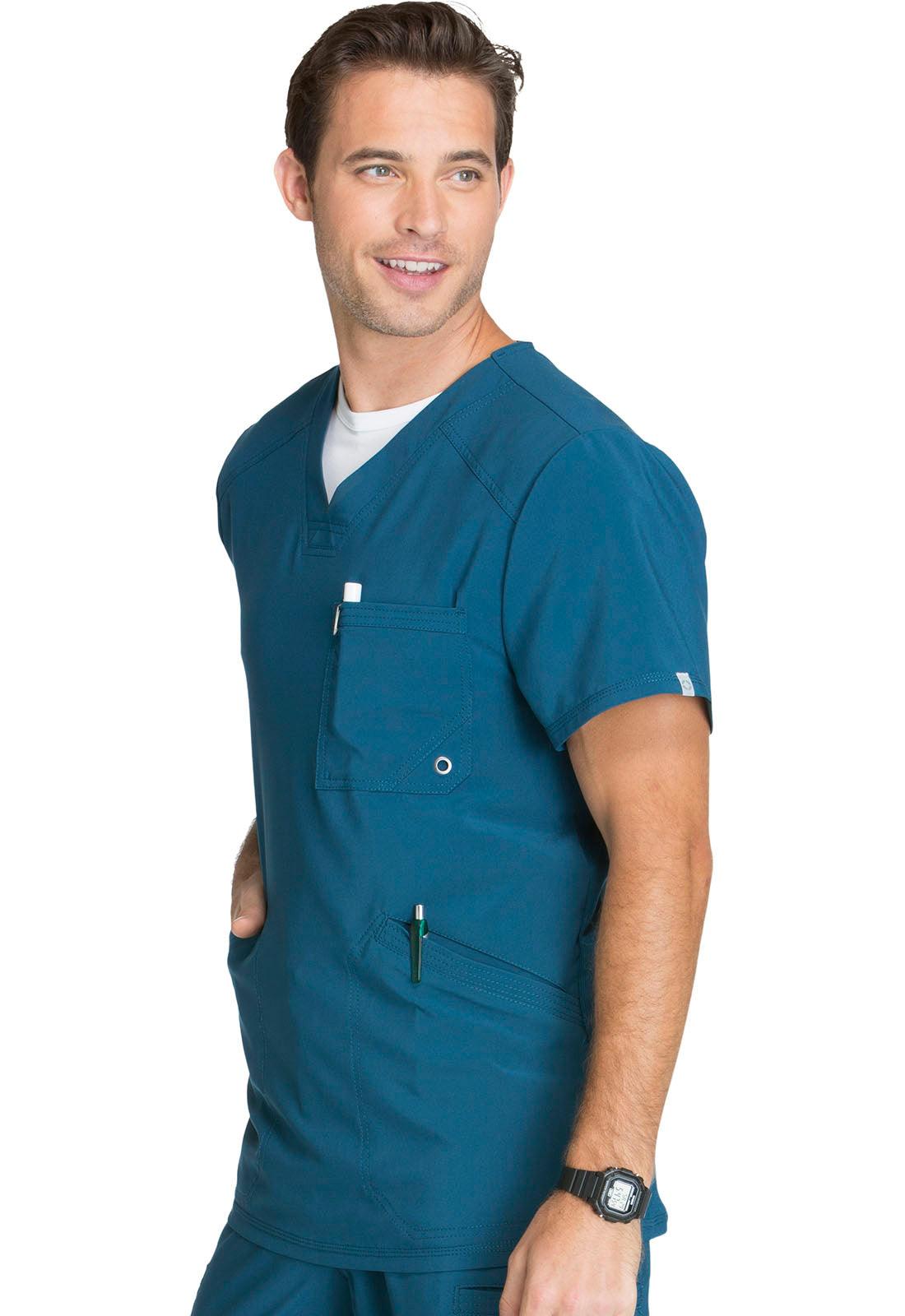 Infinity Men V Neck Scrub Top CK900A - 21Bmedical