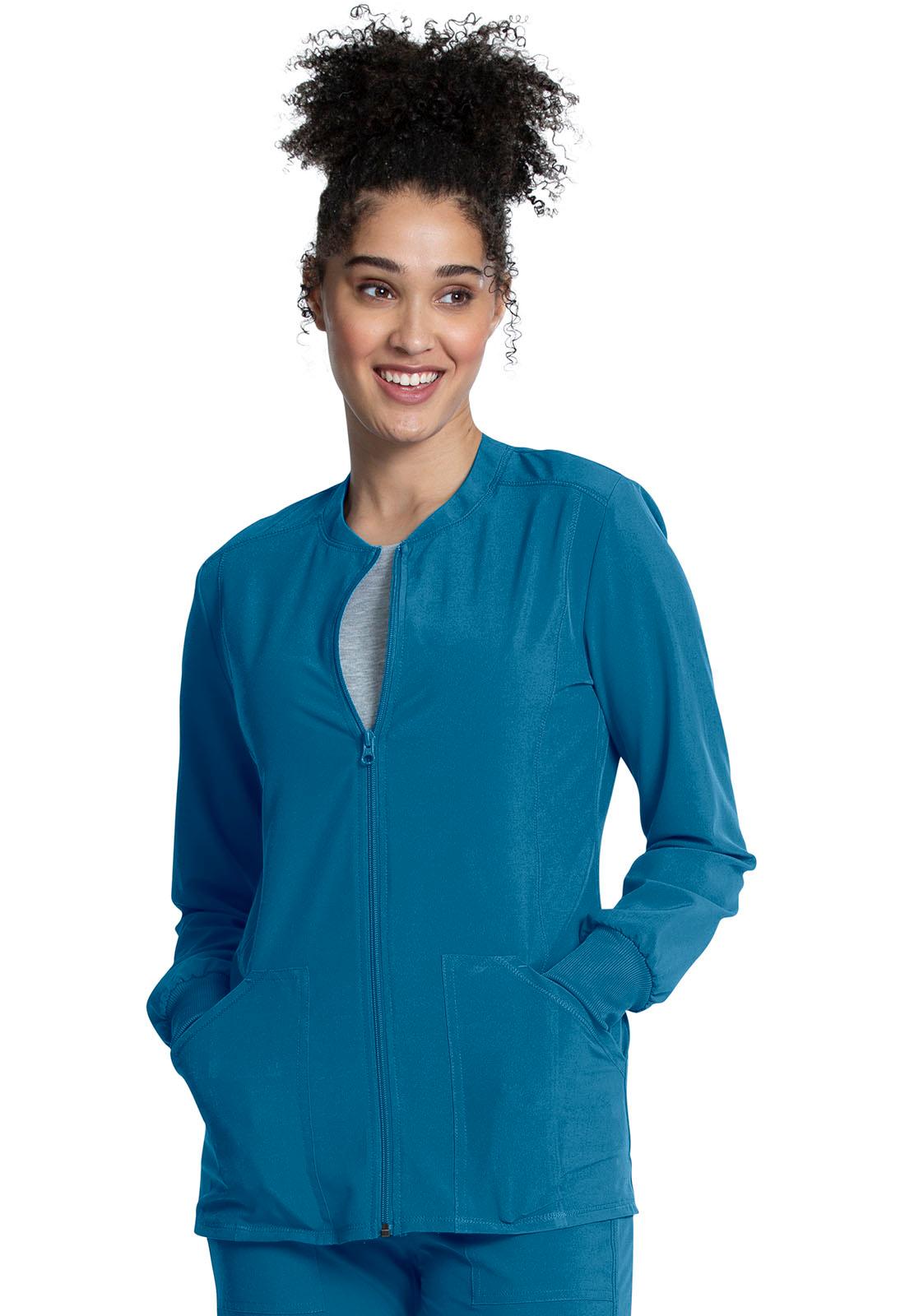 Allura Women Zip Front Jacket CKA384 - 21Bmedical