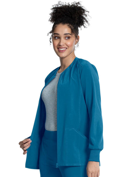 Allura Women Zip Front Jacket CKA384 - 21Bmedical