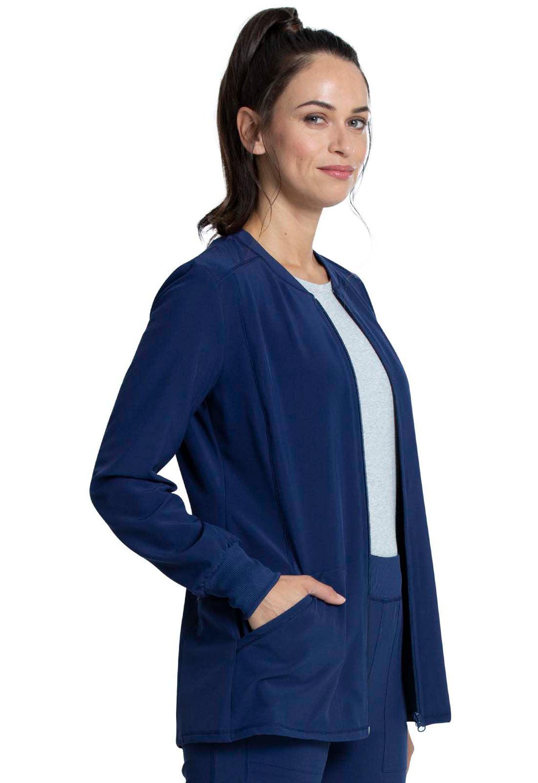 Allura Women Zip Front Jacket CKA384 - 21Bmedical