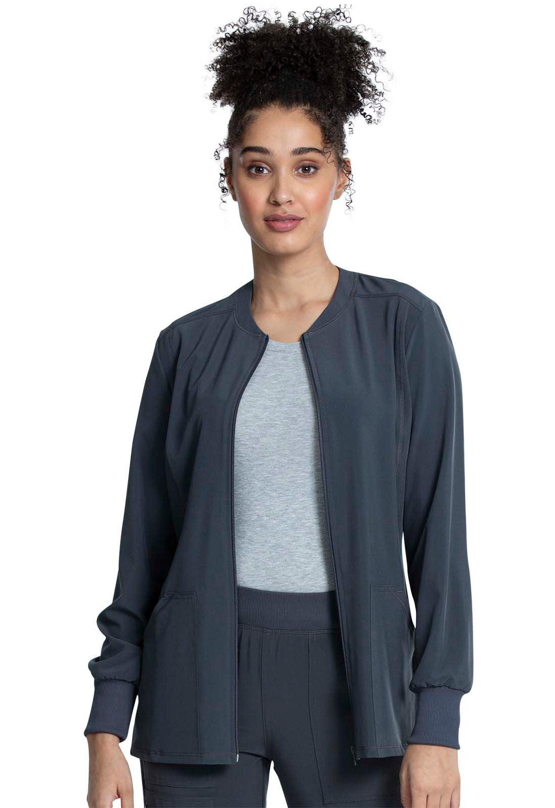 Allura Women Zip Front Jacket CKA384 - 21Bmedical