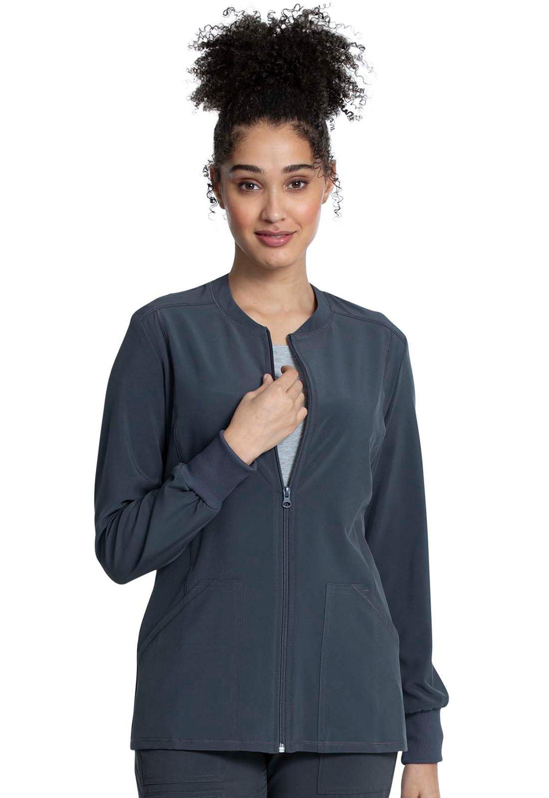 Allura Women Zip Front Jacket CKA384 - 21Bmedical