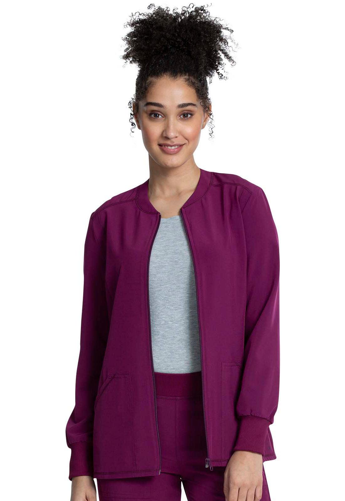 Allura Women Zip Front Jacket CKA384 - 21Bmedical