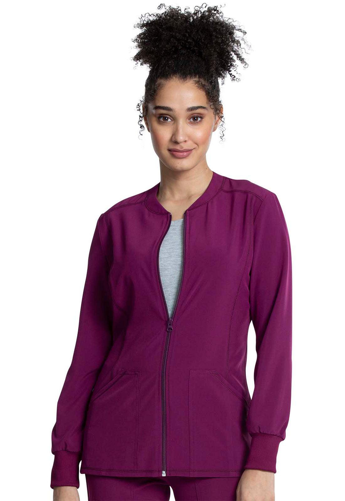 Allura Women Zip Front Jacket CKA384 - 21Bmedical