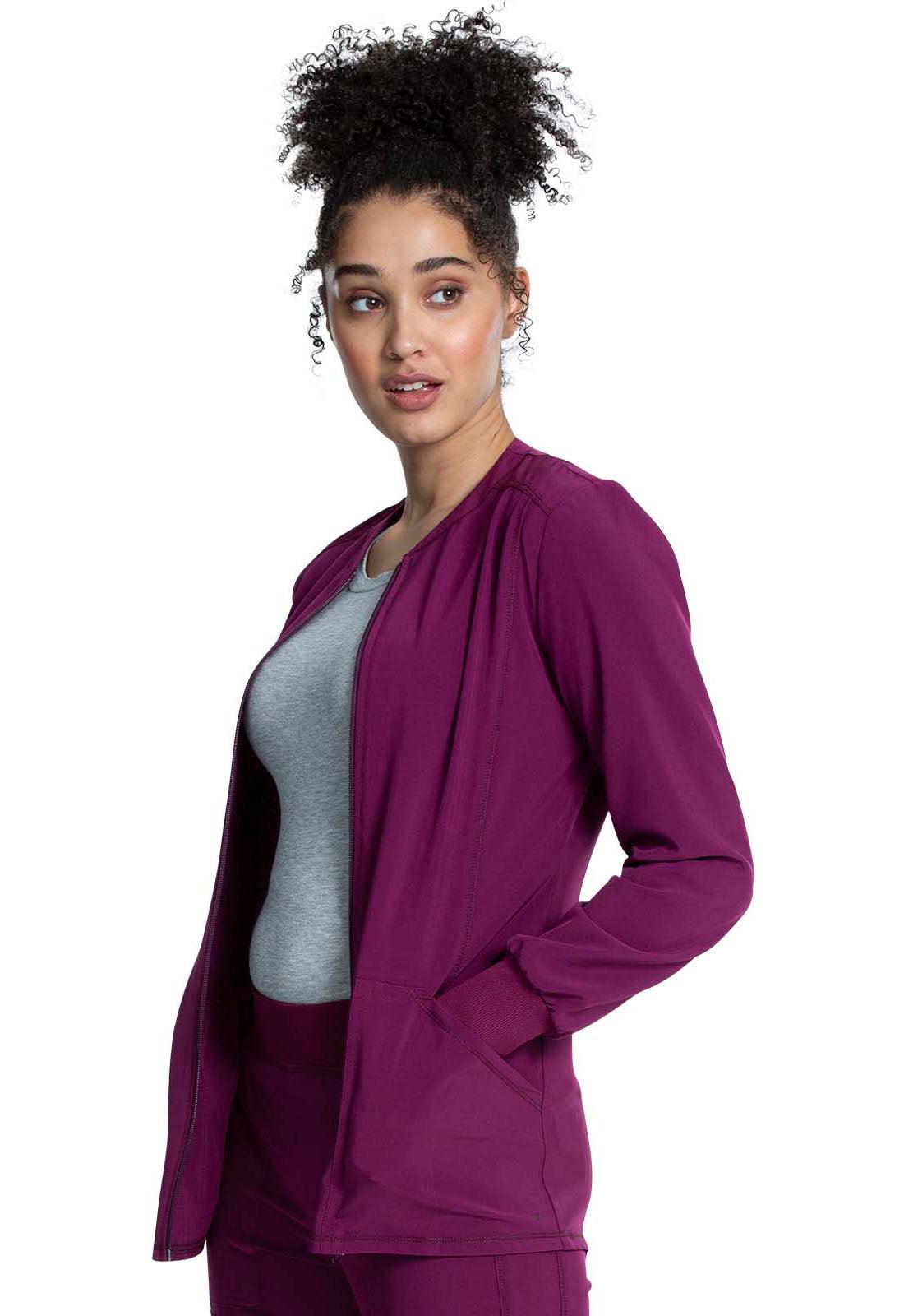 Allura Women Zip Front Jacket CKA384 - 21Bmedical