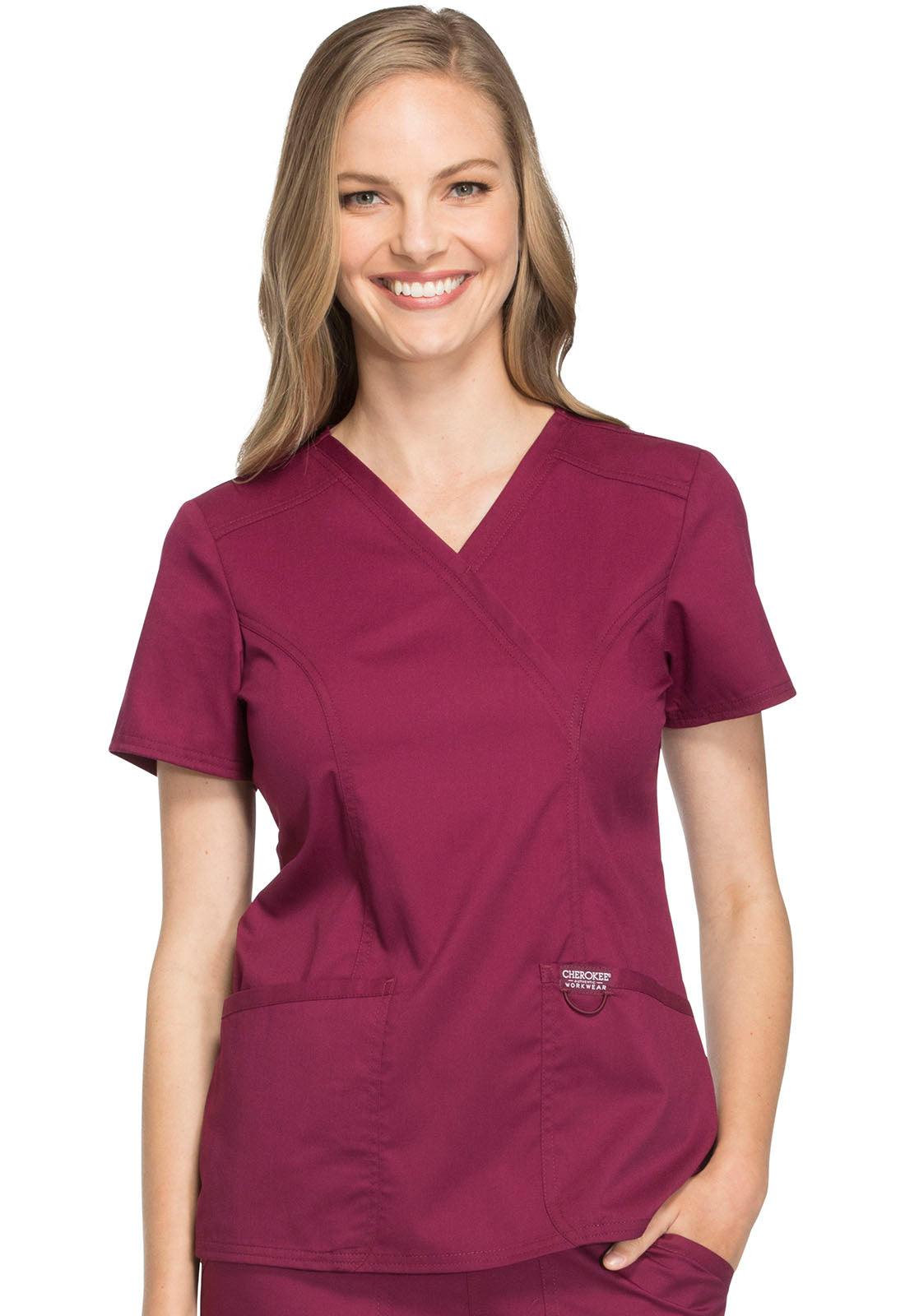 Revolution WW610 Scrubs Top Women's Mock Wrap - 21Bmedical