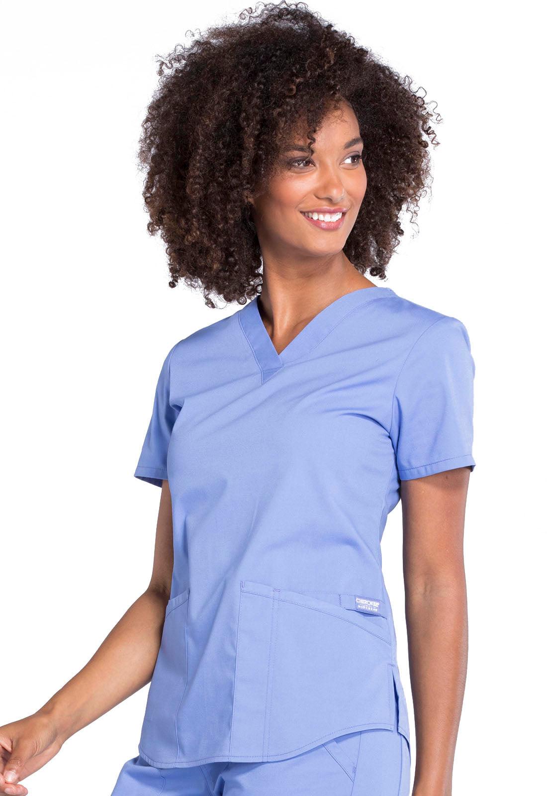 WW Professionals V-Neck Top WW665 - 21Bmedical