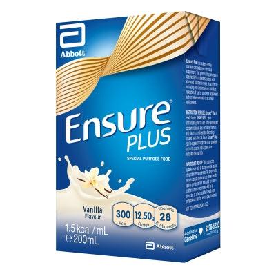 Abbott Ensure Plus Vanilla 200ml, 27pkt/ctn # - 21Bmedical