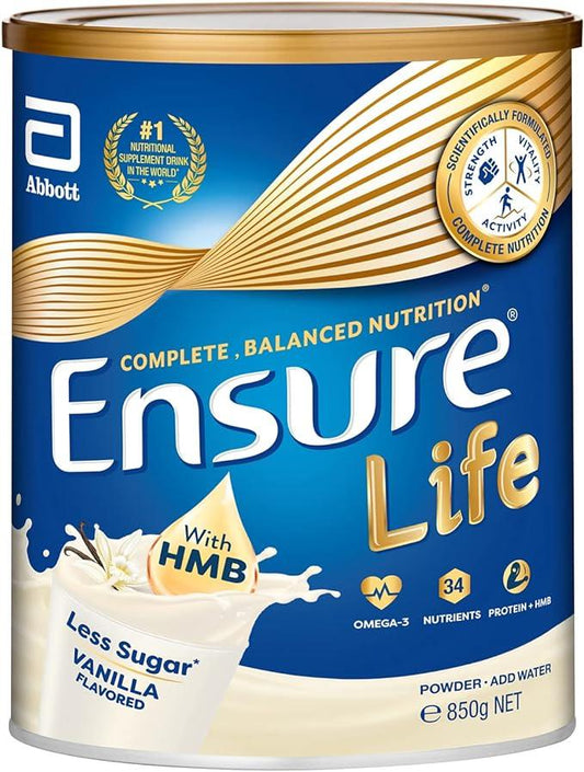 Abbott Ensure Life HMB Powder Vanilla 850g, 12can/ctn # - 21Bmedical