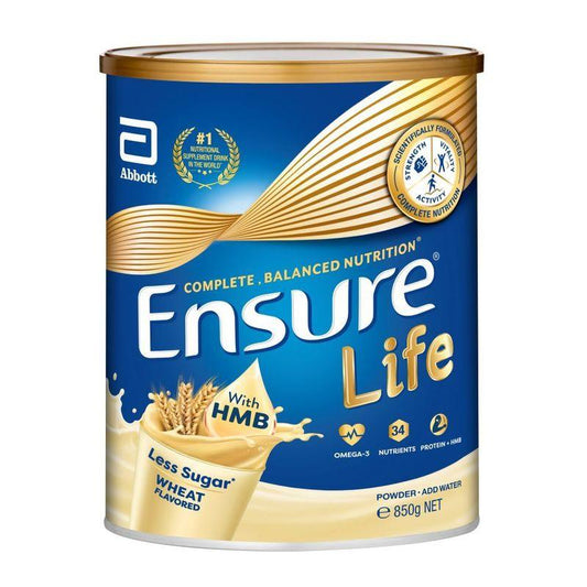 Abbott Ensure Life HMB Powder Wheat 850g, 12can/ctn # - 21Bmedical