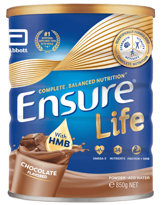 Abbott Ensure Life HMB Powder Chocolate 850g, 12can/ctn # - 21Bmedical