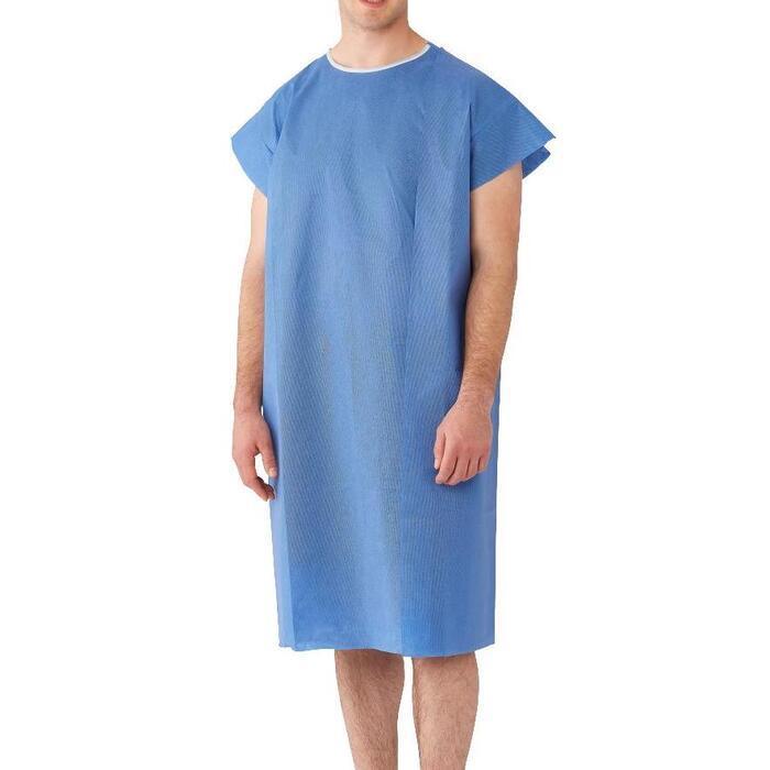 Disposable Patient Gown - Three hole style, 10pc (1 pack) - 21Bmedical